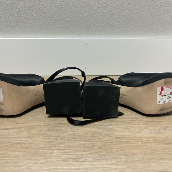 Circus NY by Sam Edelman Y2K Black Women's Platform heels w ankle straps - Picture 5 of 6